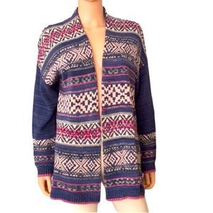 Ralph Lauren Chaps Vintage Open Knit Cardigan Sz M